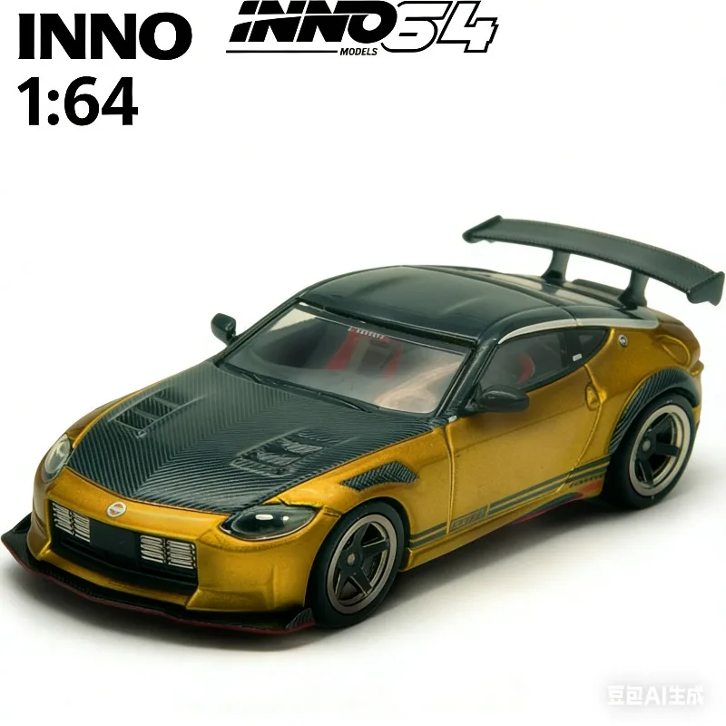 

INNO 1:64 Модель автомобиля Nissan TOP SECRET FAIRLADY Z RZ34 из литого сплава, коллекционная игрушка для мальчиков, подарок на праздник, предмет декора.