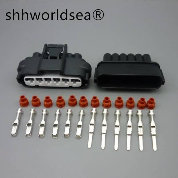 

Shhworldsea 1 комплект 6-контактный мужской женский разъем дроссельной заслонки Верхняя пробка дроссельной заслонки Boge Штекер педали дроссельной заслонки