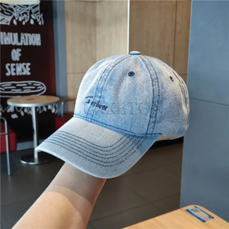 High Quality Denim Washed Vintage Men\'s and Women\'s Gorras Snapback Cap Baseball Cap Casquette Dad Cap Outdoor Cap