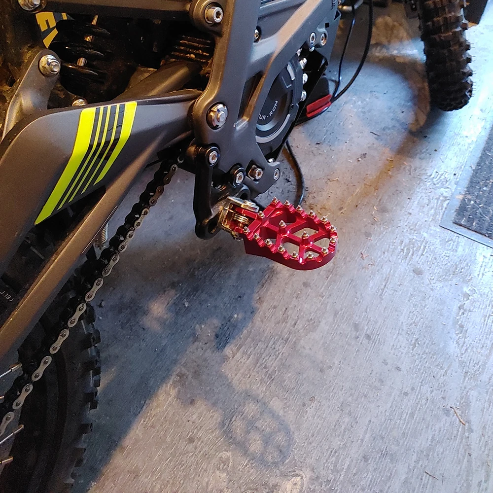 Motorrad-Zubehör Fußstützen Fußrasten Fußpedale für Sur Ron Surron Firefly Light Bee Lightbee Elektro-Dirtbike – Detail 5