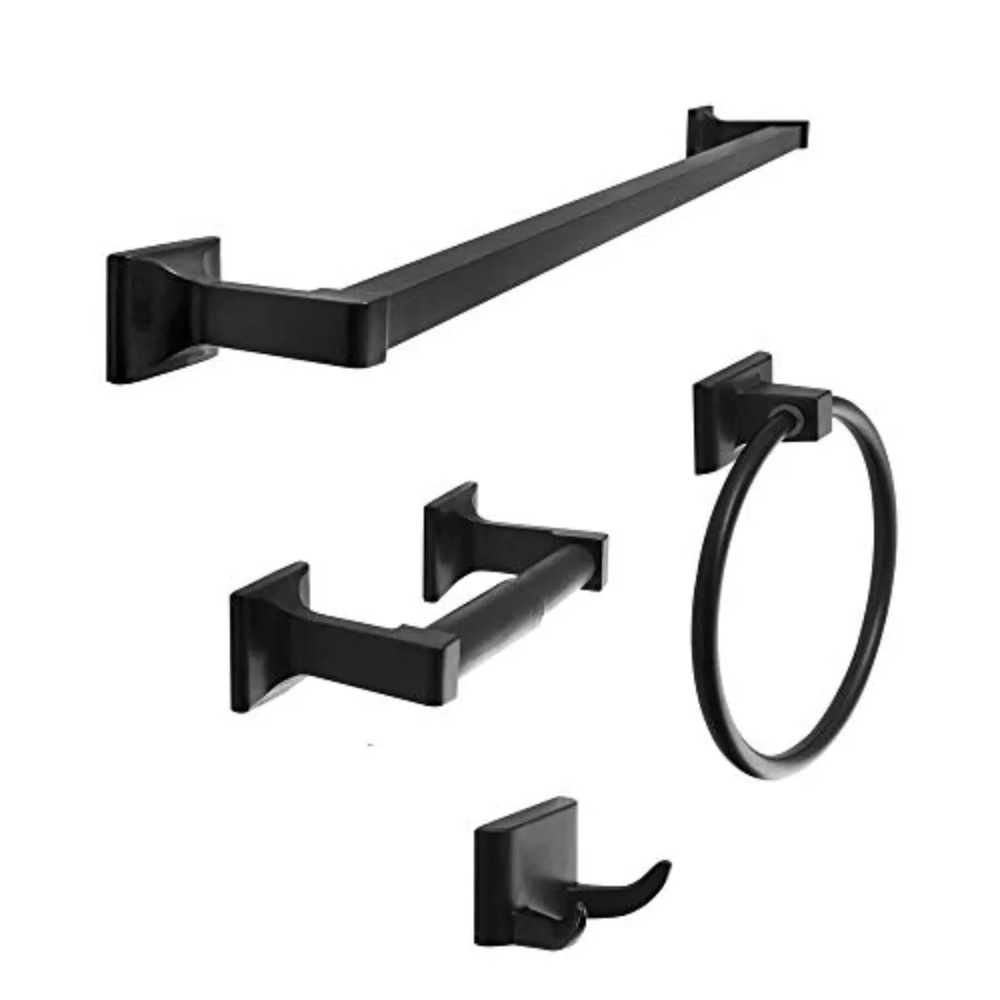 

SENTO Cellar Classic Bathroom Accessories Set Heavy Duty Metal Bath Hardware Set Wall Mounted Includes Robe Hook Standard Toile