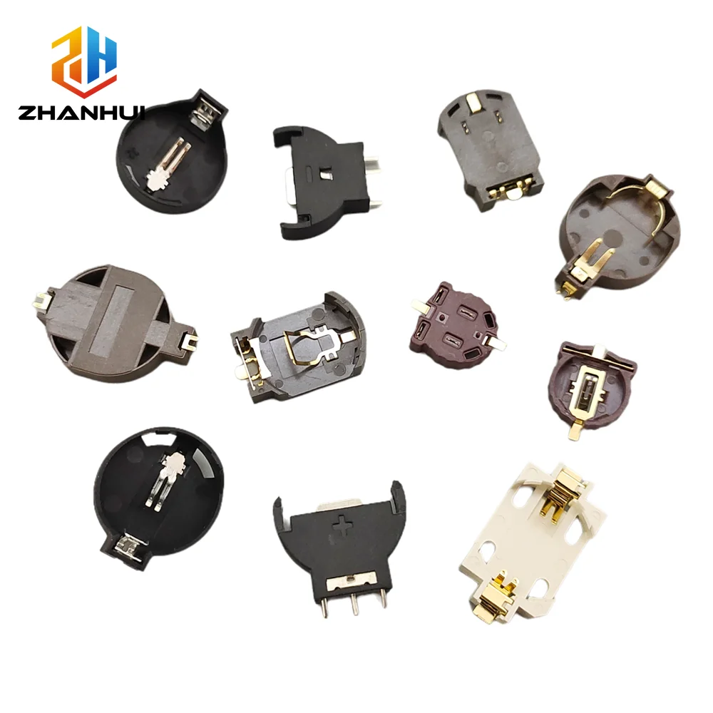 5Pcs CR2450 2032 2025 Coin Battery Button Cell Holder Socket Case CR BS-2032/1120/1616 Patch Battery Holder Repair Parts