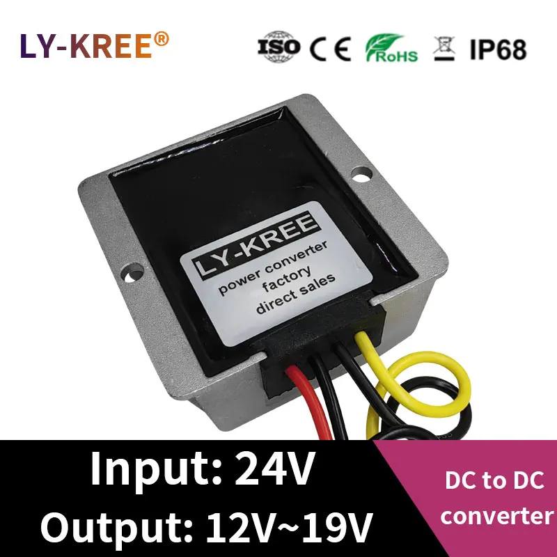 LY-KREE 24V to 12V 13.8V 15V 19V Converter DC-DC Step-down module DC to DC Buck Converter  10A 15A 20A 25A 30A