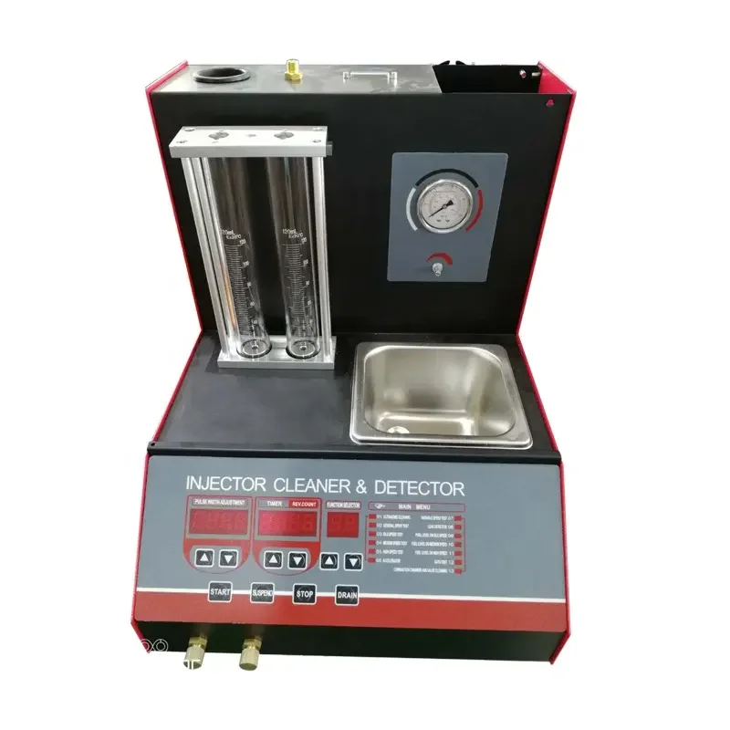 Professional Motorcyle Electronic 2 Jars Ultrasonic Fuel Injector Tester Cleaner Machine