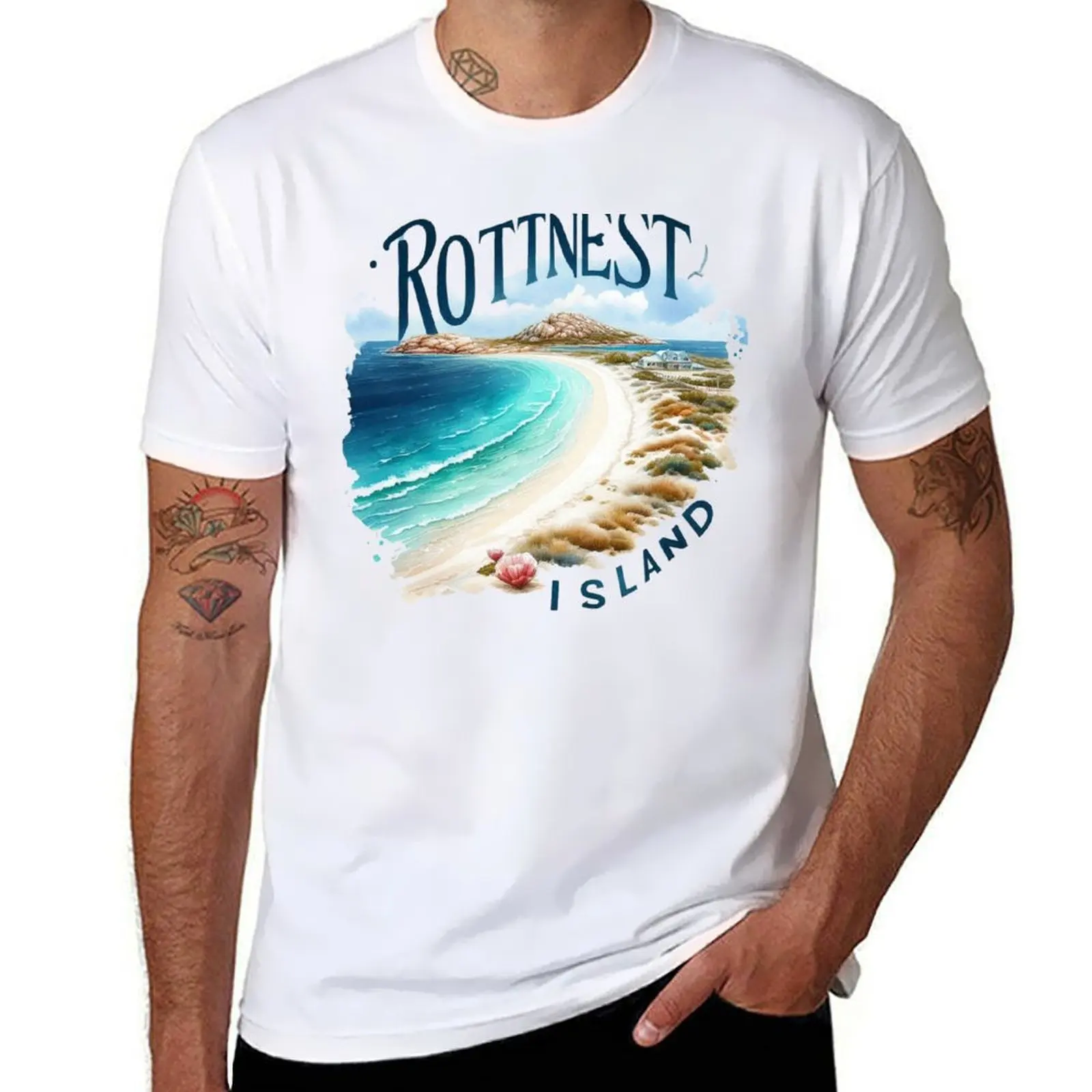 

Rottnest Island T-Shirt cotton t shirts high quality t shirts for man cotton funny t shirt for man T-shirt