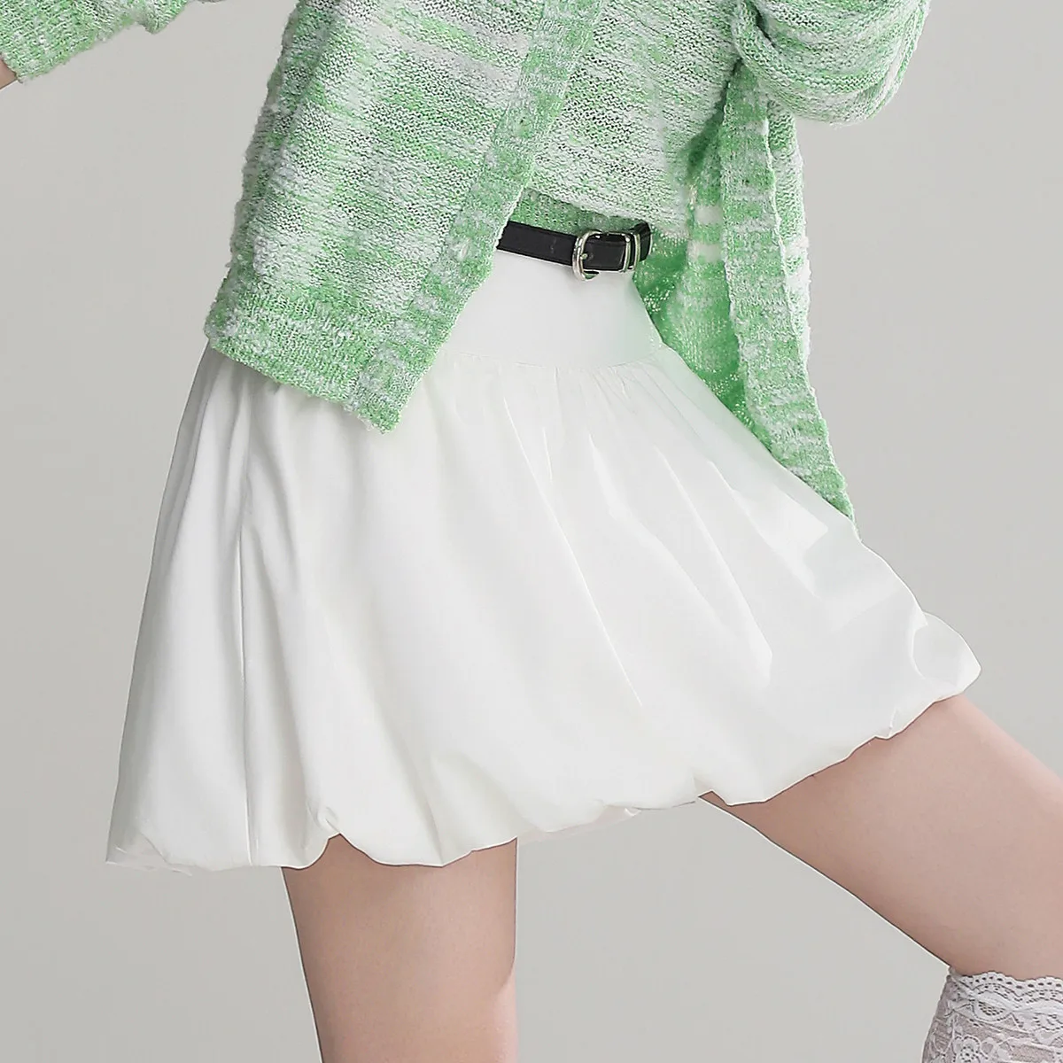 LOUIS YAO nouvelle Puffy Pod Mini jupe 2025 été nouveau a-ligne pantalon doublure conception Anti-écrémage mode femme jupe courte