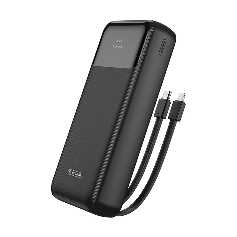 

Hot Sale Fast Charging Portable Power Banks 20W+QC 22.5W Charger 2 in1 Built in Cables type-c 20000mAh Power Bank