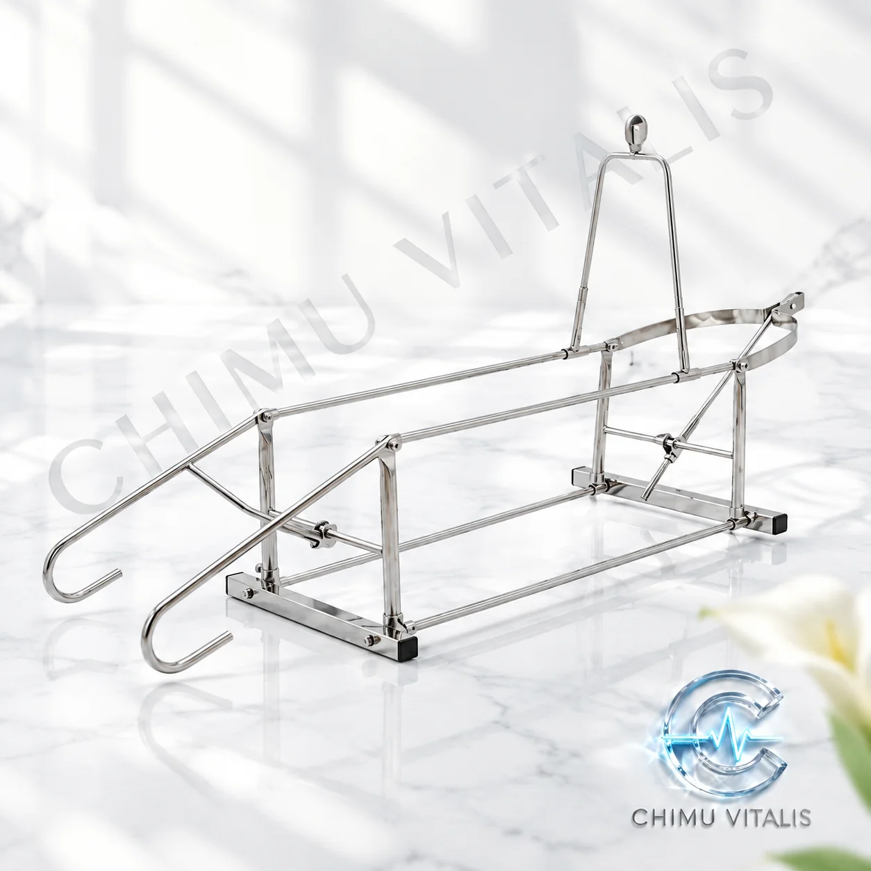 【CHIMU VITALIS】 Blanc's Frame Traction Device Stainless Steel Lower Limb Fracture Reduction Bedside Instrument