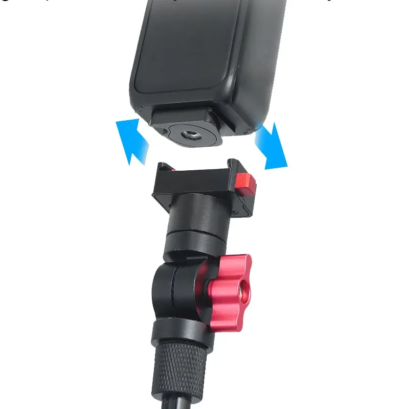 360 °   ダンピング回転三脚ボールヘッドカメラホルダー三脚アダプタークイックリリース磁気ベース Gopro 13 DJI Insta360 用