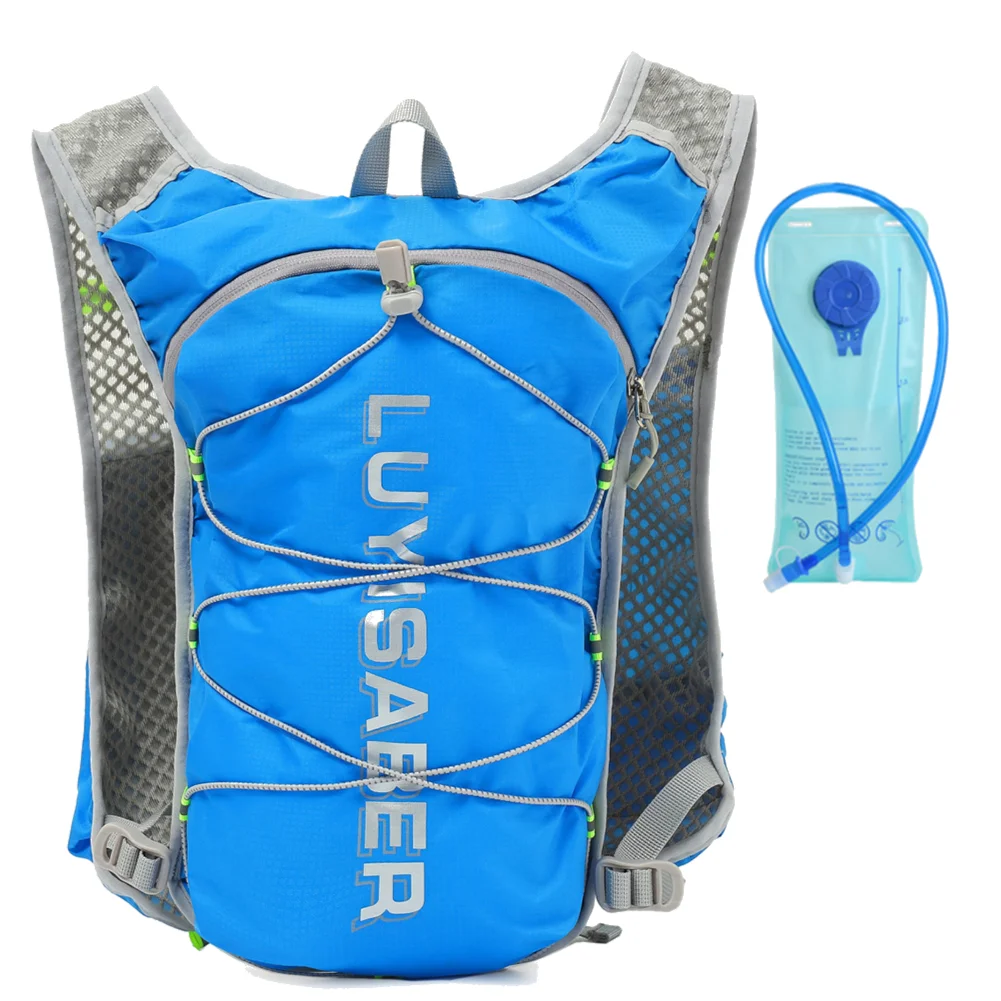 Outdoor Trail Running 2L Ultralight Backpack Hydration Jogging Vest Men Breathable Marathon Bicycle Bag Water Bottle Equip