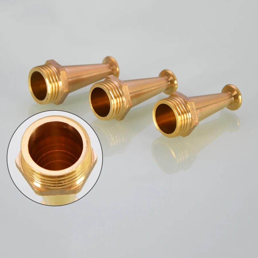 Copper Pipe  1/2" BSP Male Thread Fire Gun Head High Pressure Flushing Car Washing Watering Gun Head Copper Joint Accessories