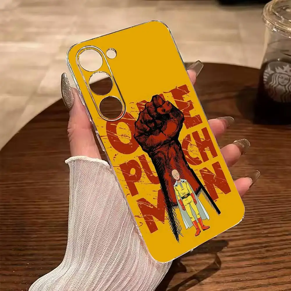 O-P-M-One-Punch -Man Clear Soft Silicone Phone Case for Samsung Galaxy A71, A70, A52, A51, A40, A30