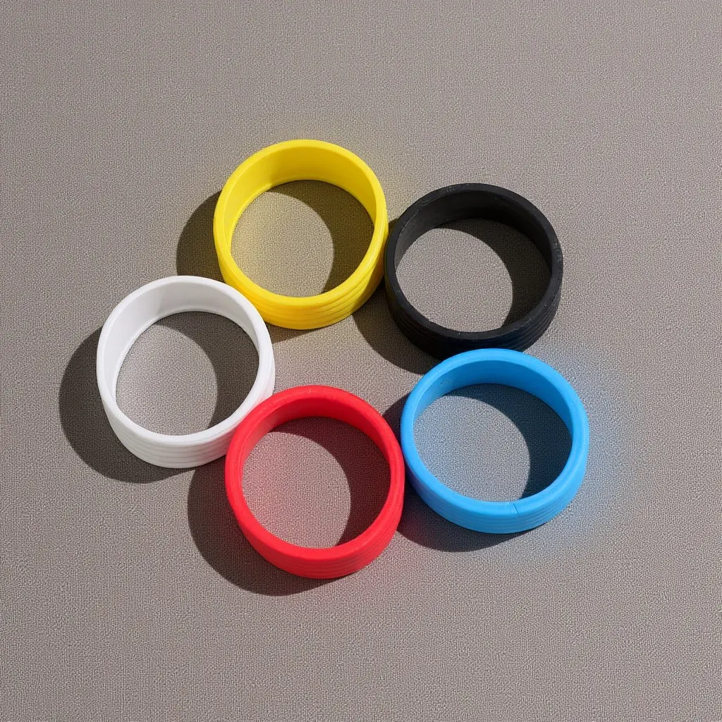 

5Pcs Racket Bands Super Absorbent Tennis Squash Overgrip for Sweat Absorption Elastic Grip Rings for Tennis Badminton Pickleball