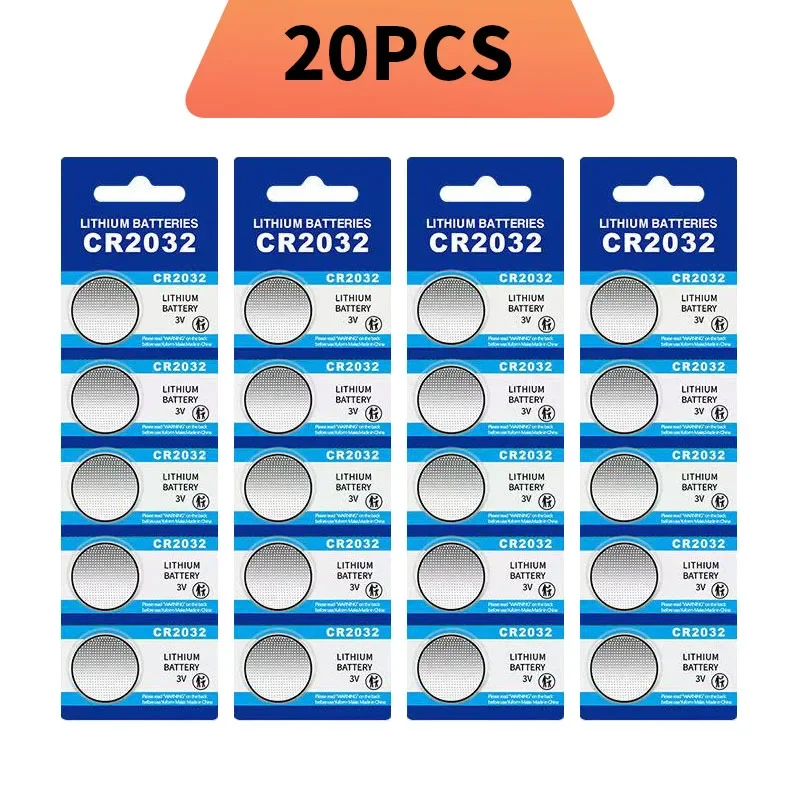 2–100 Stück CR2032 3 V Lithium-Batterie, für Autoschlüsselanhänger, Uhr, Taschenrechner, Spielzeug, Glukosemessgerät, Skala, Großhandel mit Knopfzellenbatterien