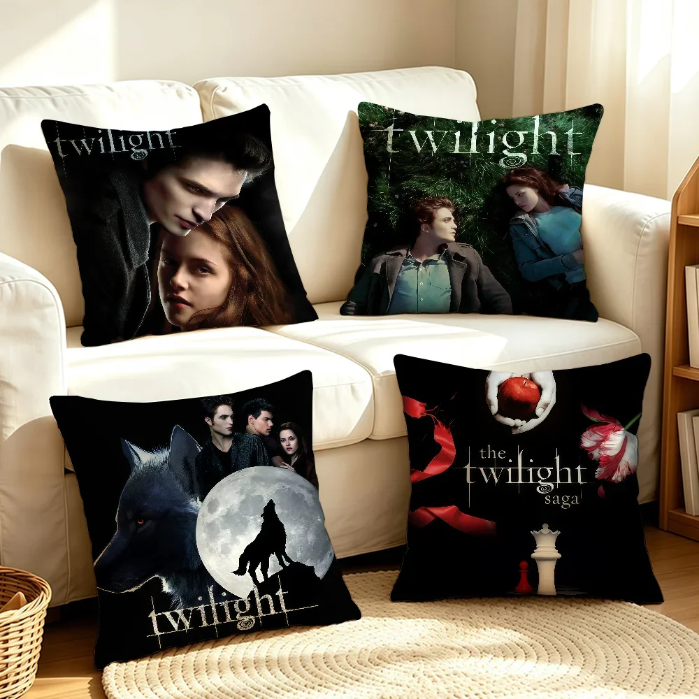 Movie The T-Twilight-S Saga cushion cover Soft Smooth Hidden Zipper Washable Decorative Couch Office Housewarming Gift