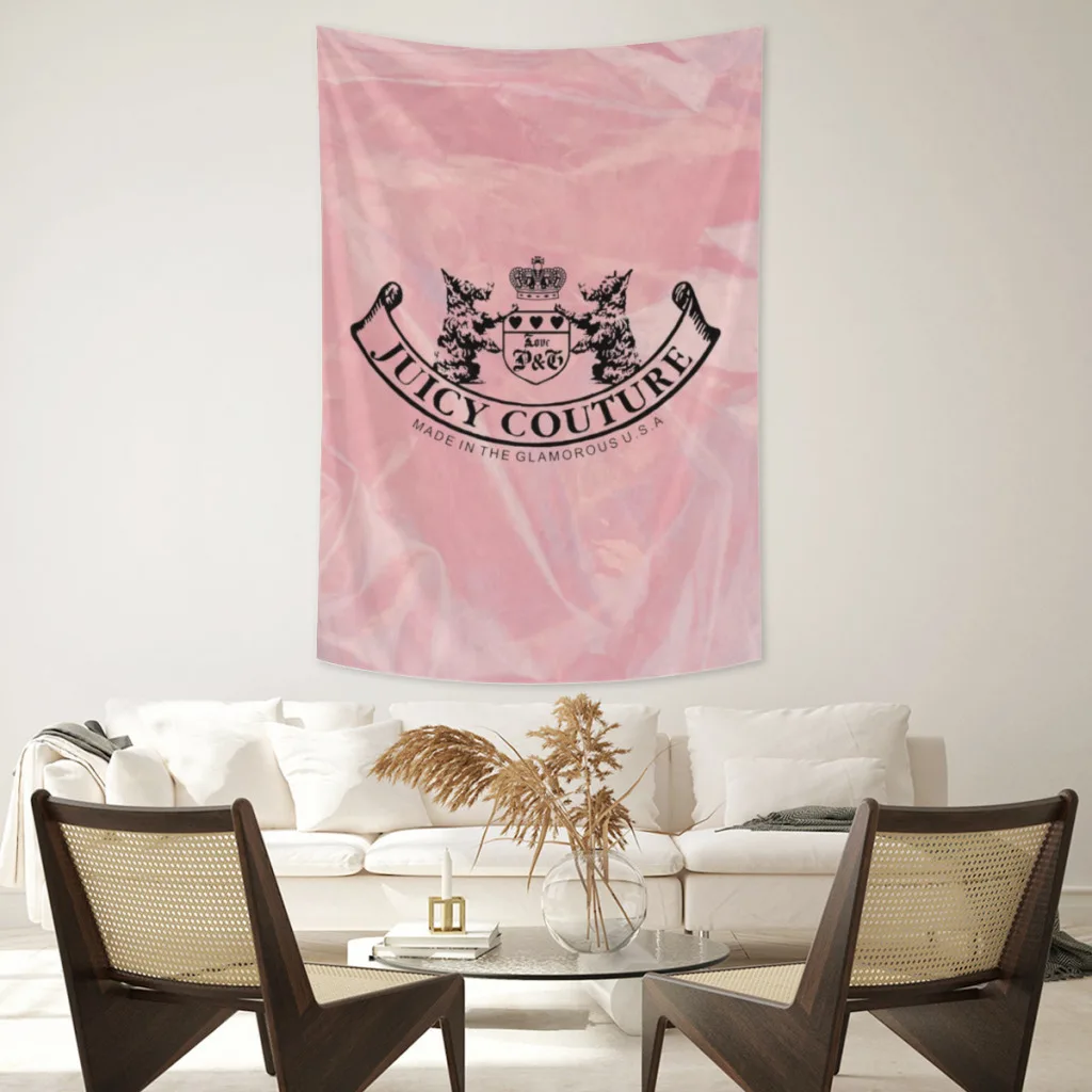 Hot-Sale-Like-Juicy-Couture-Style Tapestry Room Decor Aesthetic Meme Tapestries Home Banners