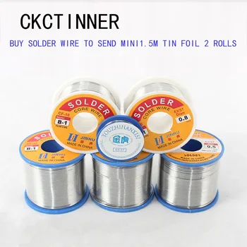 ロジンコアはんだごて溶接ワイヤー,鉛フリー,50g-100g, 0.5mm, 0.6mm, 0.8mm, 1.0mm