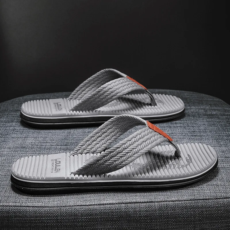 Chanclas de playa de gran tamaño para hombre, zapatillas de interior y exterior, novedad de 2024