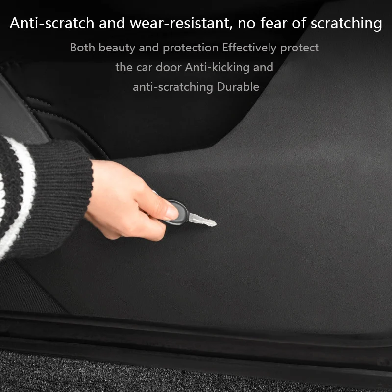 For Tesla Model Y/3 2021-2023 Door Anti-kick Sticker Model 3 Highland Soil-proof Mat Side Door Anti-scratch Protective Stickers