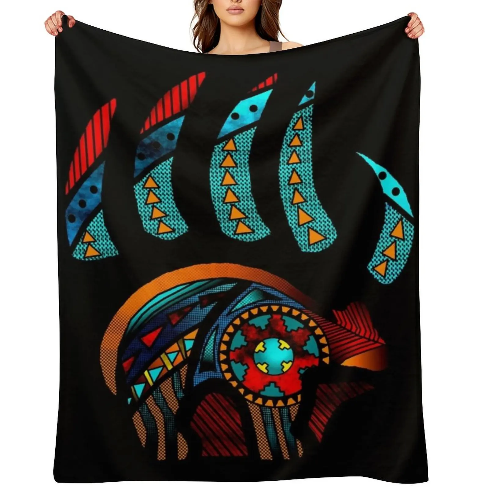 Bear Claw Throw Blanket Sofa Throw Thermal Luxury Designer Decorative Sofa Blankets