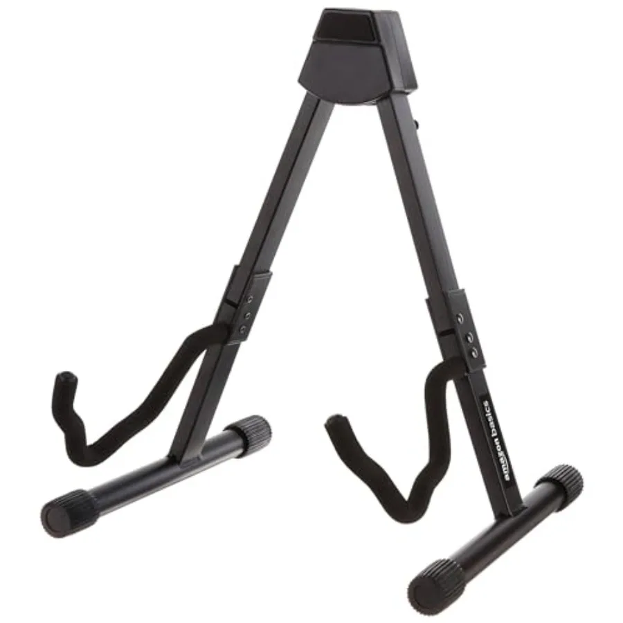 

B Adjustable Folding Guitar Stand Ashape Fully Assembled For School Music Program Concerts Multiple Users Black