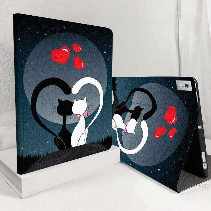 

Cute Pet Cat Art Pattern For Lenovo Xiaoxin Pad Pro GT plus 8.8 11 10.6 Y700 Y900 Go 8.8 Tab K11 10 P11 Soft Tablet Case