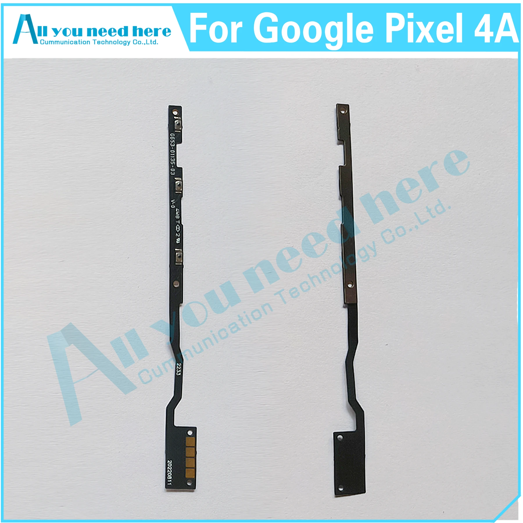 For Google Pixel 4A G025J GA02099 Volume Side Power Button Switch Key Cable Flex ON OFF Cable Replacement