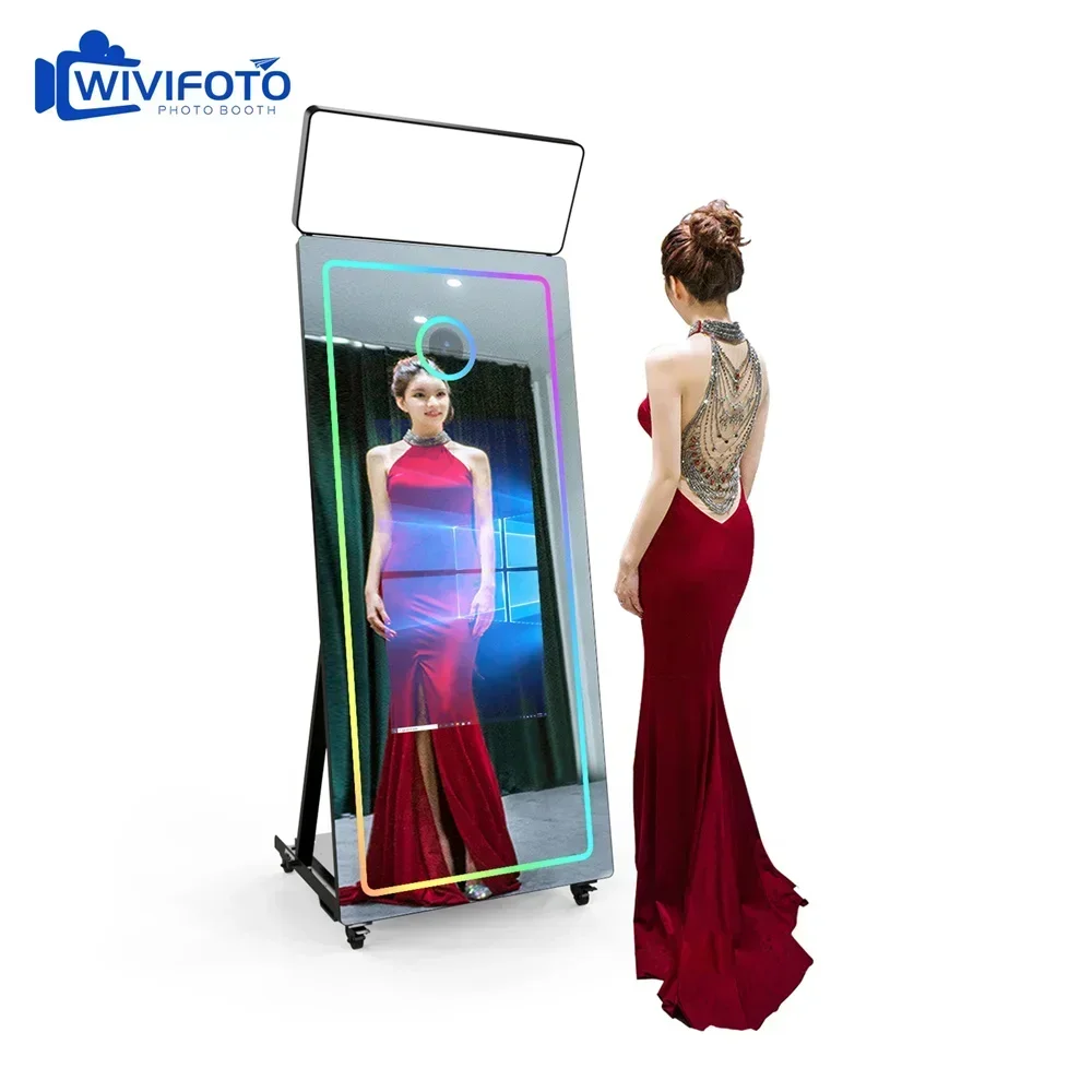 NEW Cheap Price High Quality Selfie Magic Mirror Photo Booth Event Portable Photobooth Parts Kiosk Machine Wedding