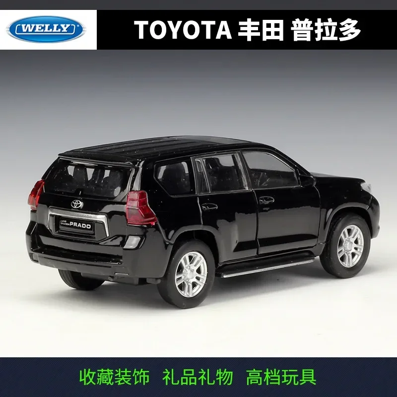 Welly 1:36 Toyota Land Cruiser Prado Alloy Model Car Diecast Metal Pull-back Model Vehicles