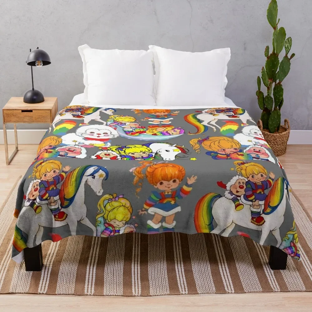 

rainbow briterainbow briterainbow briterainbow brite Throw Blanket Stylish Warm Blanket for Living Room Bedroom