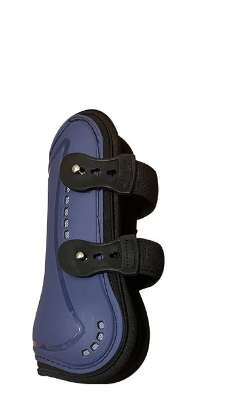 Shock Absorbing Horse Jumping Boots, Breathable PU Equine Tendon Boots for Equestrian Training
