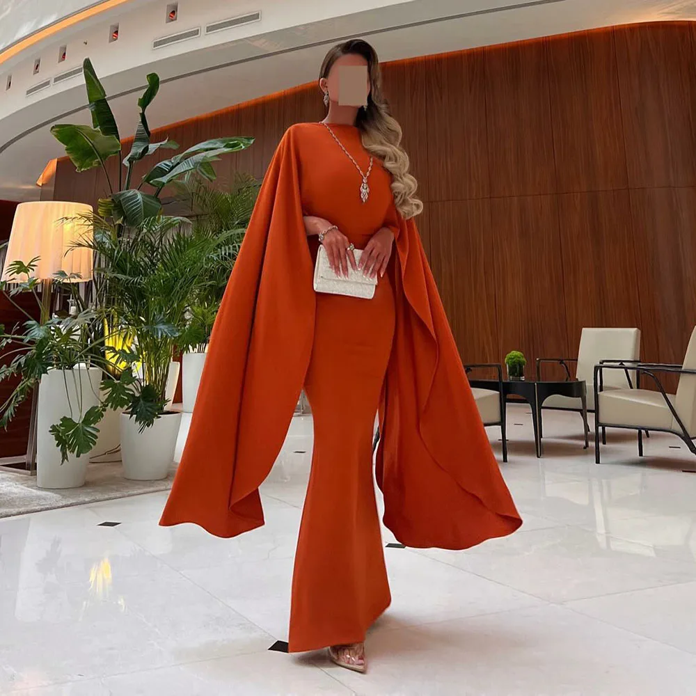 

Msikoods Saudi Prom Dresses 2024 Arabic Elegant Evening Party Dress Long Sleeves Pleats Formal Dress Mermaid Women Guest Gown