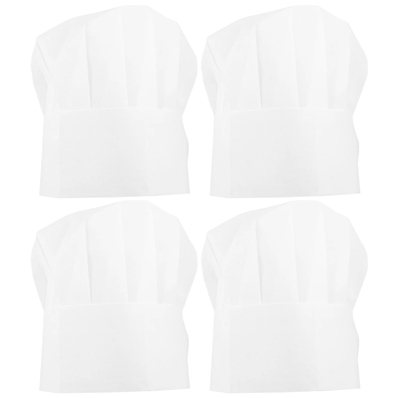 20Pcs White Chef Hat Adjustable Disposable Non-Woven Fabric Cooking Hats for Tall Kitchen Baking Cap