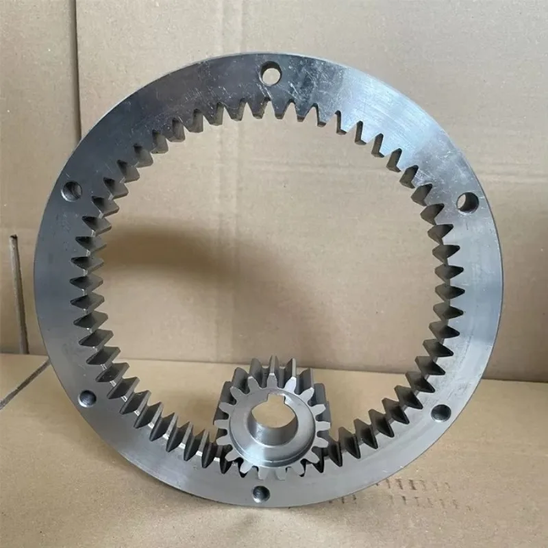 Rotating Motor Pinion Internal Gear Ring and Pinion Spur Gear for Rotating Parts of 1/12 RC Hydraulic Excavator Fast Delivery