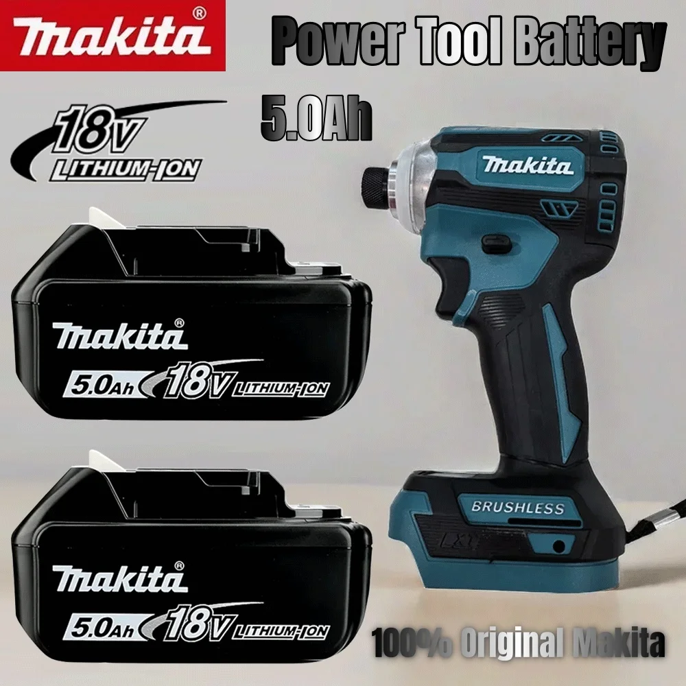 

Original makita 18v battery Rechargeable Power Tool makita 18v Battery Replaceable 5000mAh battery Lithium-ion, 1850 BL1860B 5ah
