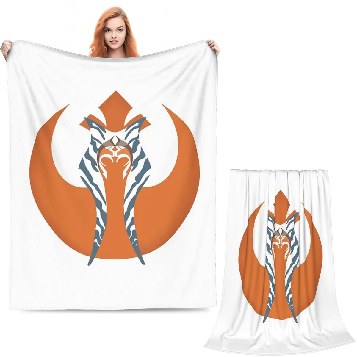 Ahsoka Blankets Soft Warm Flannel Throw Blanket Bedding for Bed Living room Picnic Travel Home Couch