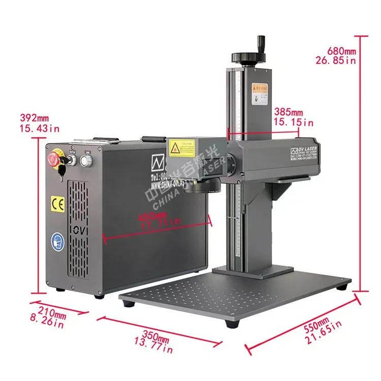 Stainless Steel Jewelry Metal engraving  machine fiber  engraver and cutter machine for name necklace