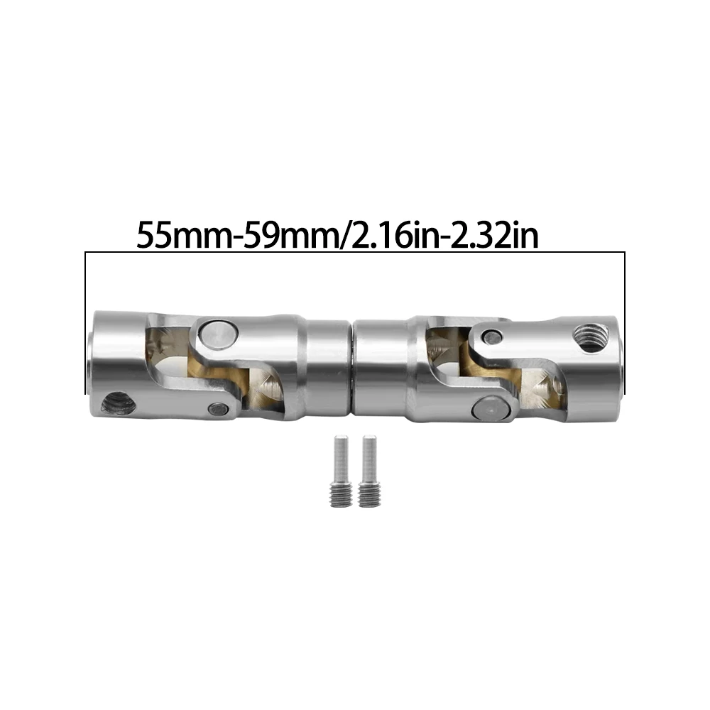 Interne Spline-Antriebswelle aus Metall, Universalgelenk-Antriebswelle für 1/10 RC Car Crawler Axial SCX10 Gladiator YK4082 TRX4 TF2 D110