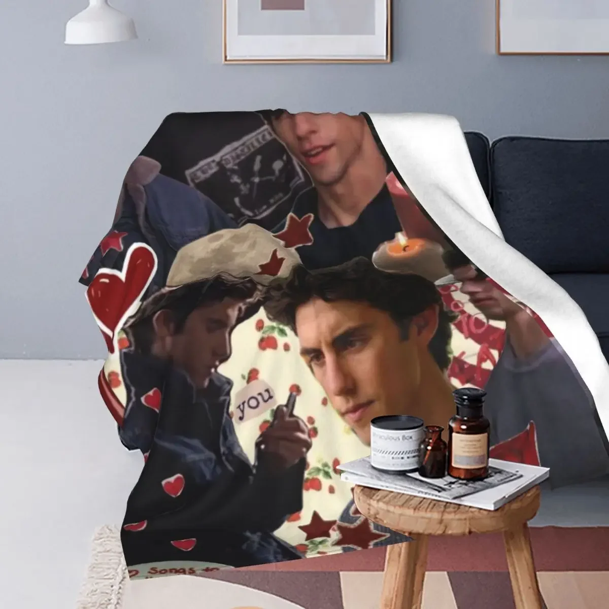 G-Gilmore-بطانية من الفانيلا للبنات ، صورة ملصقة ، فائقة النعومة ، سرير أريكة ، مفرش سرير للسفر ، غطاء سرير أريكة ، جيس ماريانو #4