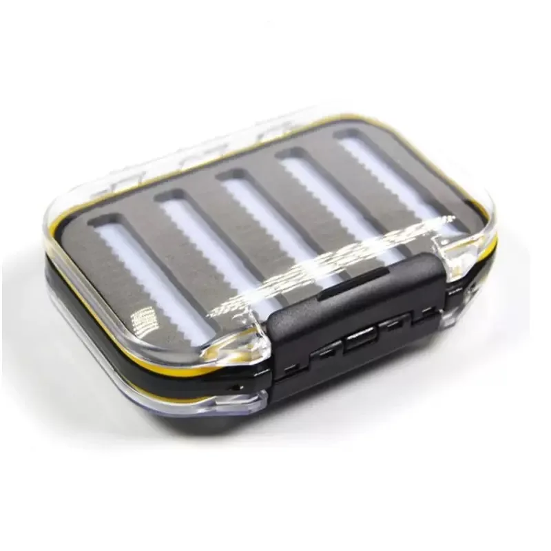 

TAKEDO Flies Bait Box Fishing Fly Jig Tackle Storage Case Transparent Waterproof Fly Fishing Box LF01