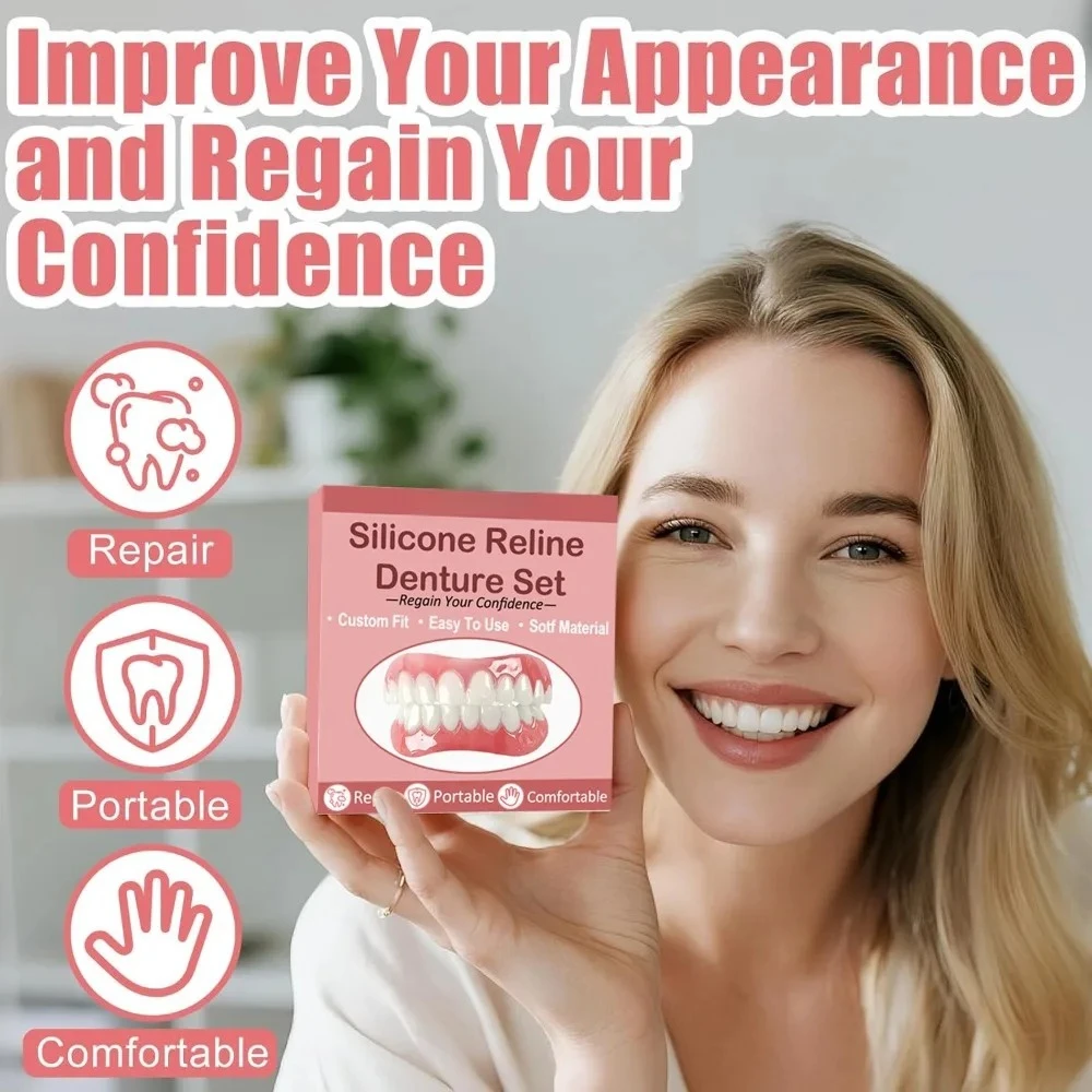 

Силиконовые накладки на зубы (верхние и нижние) – комфортный косметический набор для улучшения улыбки