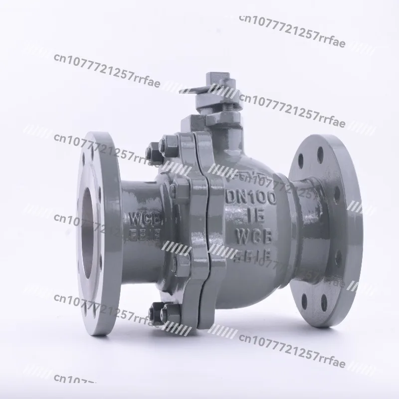 2PCS manual power carbon steel flanged ball valve can be customized