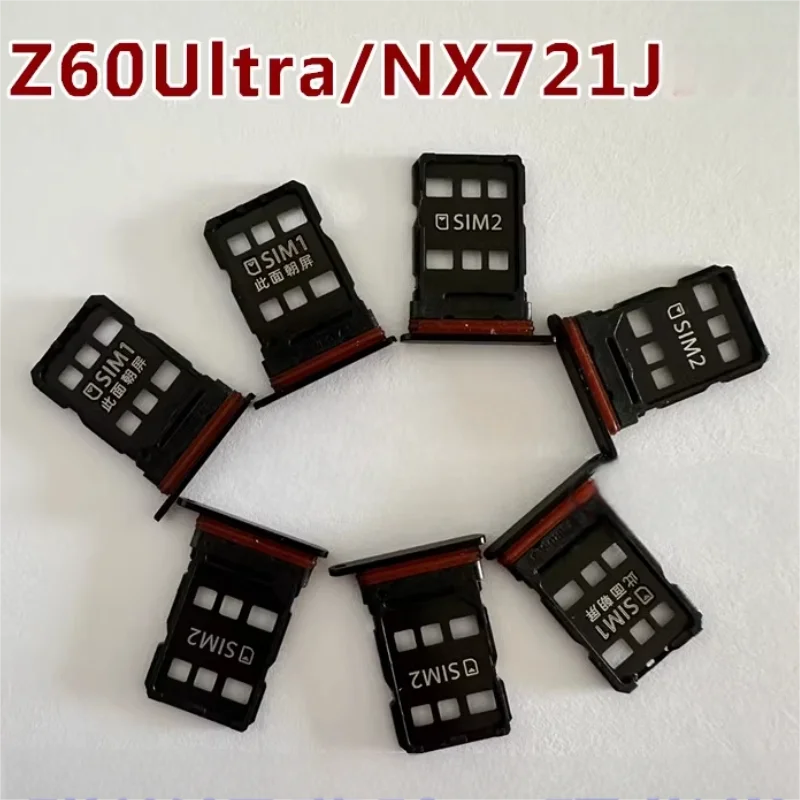 SIM Card Slots For ZTE nubia Z60 Ultra NX721J Cards Adapters Socket Holder Tray Phone Replace Housing Repair Parts