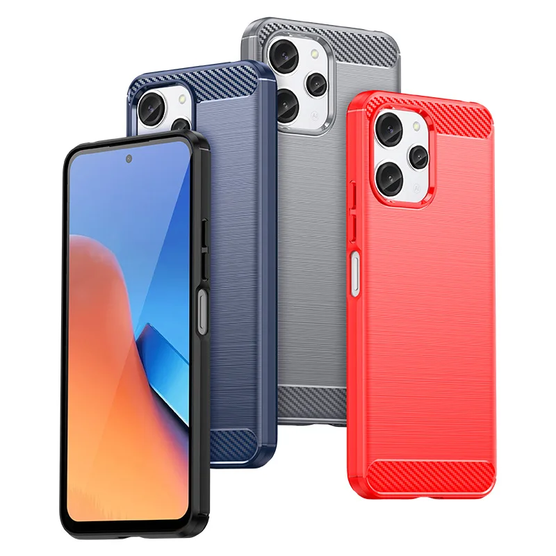 حافظة من السيليكون الناعم المزخرف لهاتف Note12R Redmi 12 4G.5G POCO M6 Pro غطاء حماية كامل #2