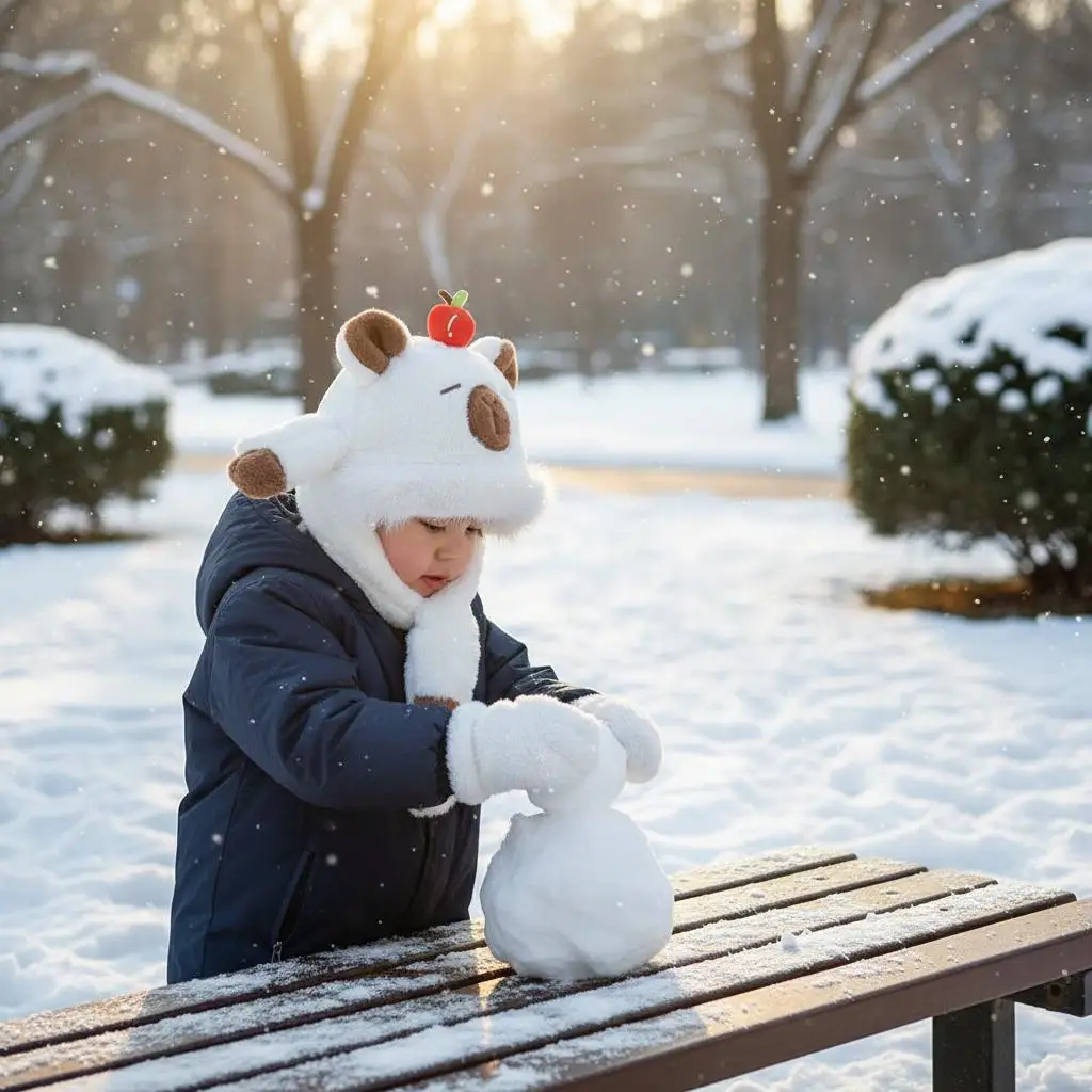 

Утолщенная плюшевая детская шапка, комплект шарфов, защитные шапки для мальчиков, теплые шапки для девочек, зимние аксессуары, цельный стиль