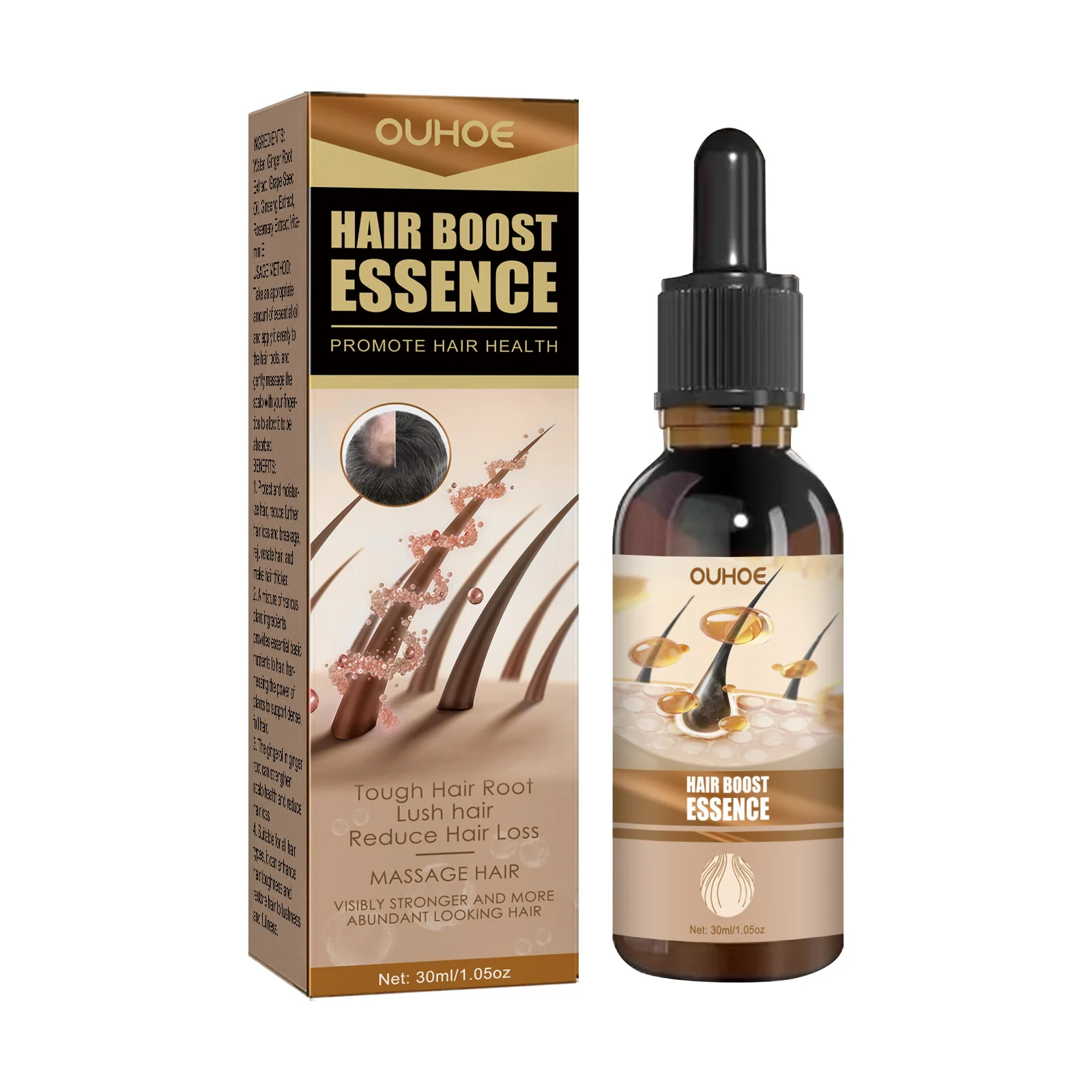 Hair Growth Essence Anti Hair Loss Thinning Bald Remedy Boost Regrowth Thicken Scalp Treatment Repair Damaged Hair Care Product