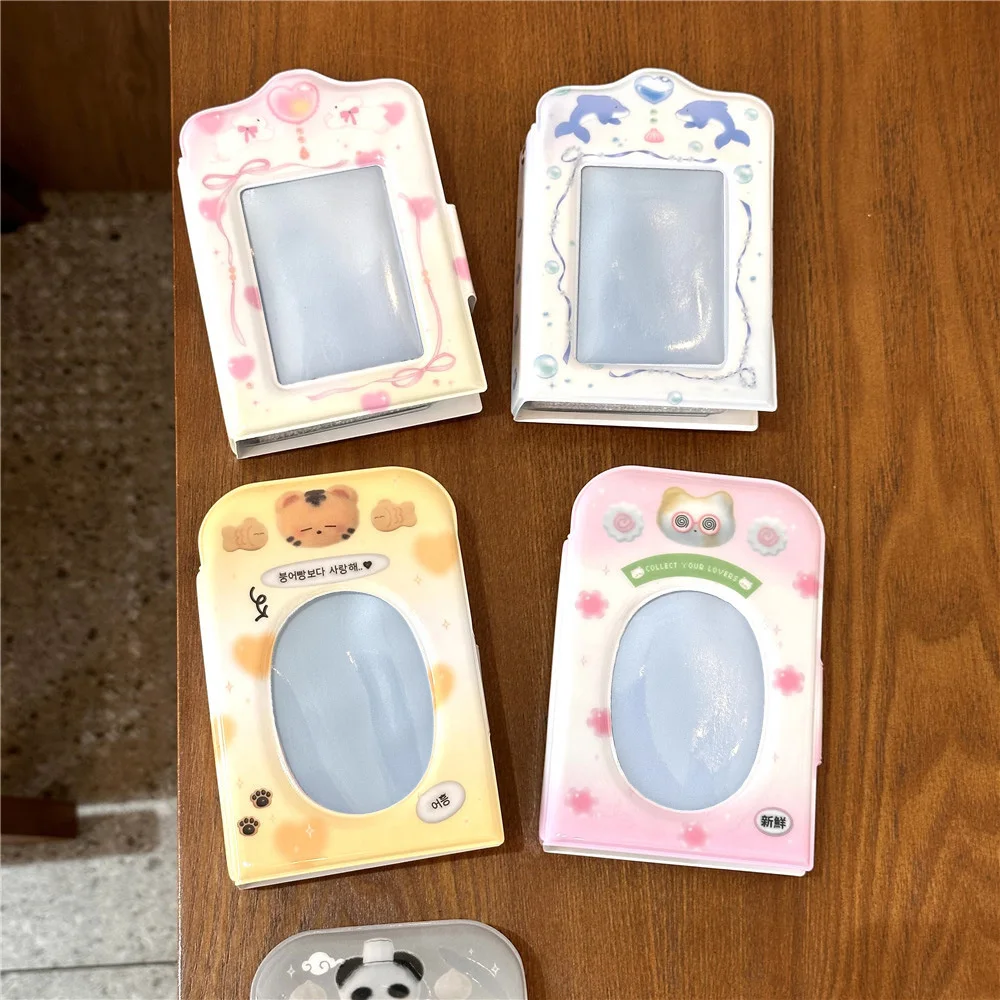 

INS PVC Photo Album Card Storage Book Animal Series Photocards Holder 3-inch Mini Cute Photo Card Holder Photocard Display