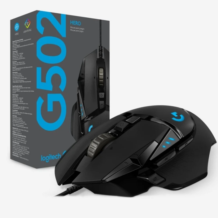 Hot Selling Original Logit-ech G502 HERO Wired Gaming Mouse with 11 Buttons 2.1m Mice G502