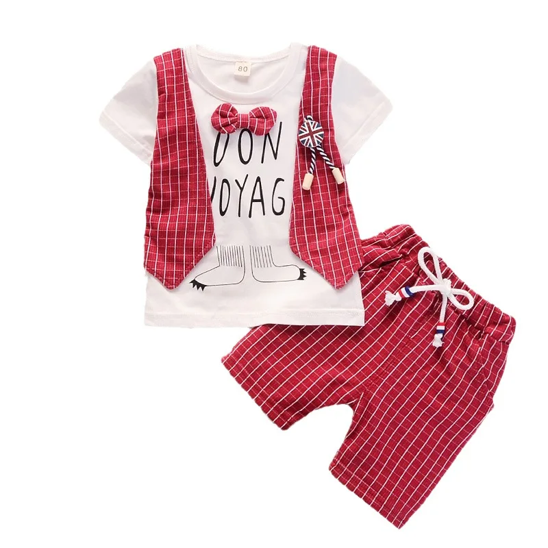 

New Summer Fashion Baby Girl Clothes Children Boys T-Shirt Shorts 2Pcs/Set Toddler Casual Costume Infant Outfits Kids Sportswear