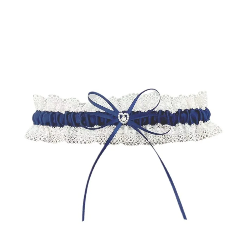 New Bowknot Bridal Lace Garter Women's Garter Belt Bride Souvenirs Women Thigh Garter Leg Loop 4